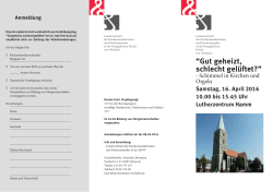 Flyer - Evangelische Küstervereinigung Westfalen