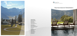 Psychosomatische Rehabilitation
