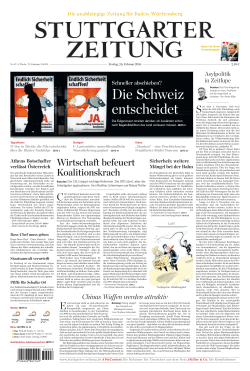 Leseprobe zum Titel: Stuttgarter Zeitung (26.02.2016)