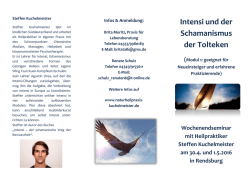 Intensi und der Schamanismus der Tolteken