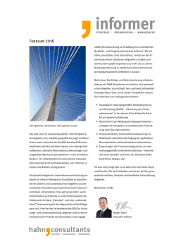 Februar 2016 - hahn,consultants gmbh