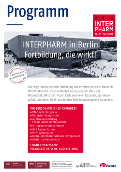 INTERPHARM in Berlin Fortbildung, die wirkt!