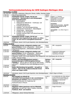 Vertrauensleuteschulung der GEW Esslingen