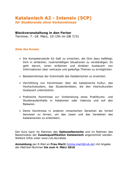 Infos_Intensivkurs_WiSe Ferien 2016 - Ruhr