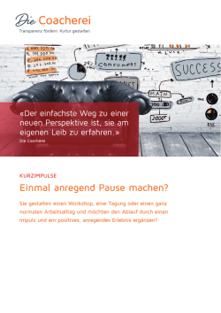 Impuls - Die Coacherei