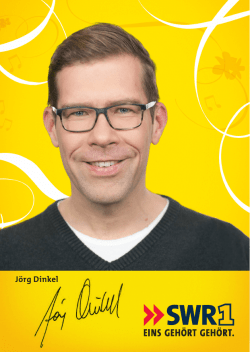 J&ouml;rg Dinkel EINS GEH&Ouml;RT GEH&Ouml;RT.