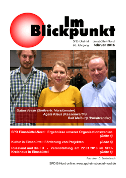 Im Blickpunkt Februar 2016-online - SPD Eimsb&uuml;ttel-Nord