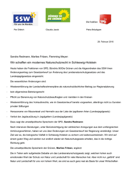 Wir schaffen ein modernes Naturschutzrecht in Schleswig