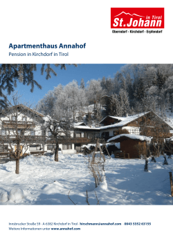 Apartmenthaus Annahof in Kirchdorf in Tirol