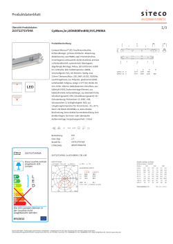 Datenblatt (PDF, ausführlich) - Siteco Beleuchtungstechnik GmbH