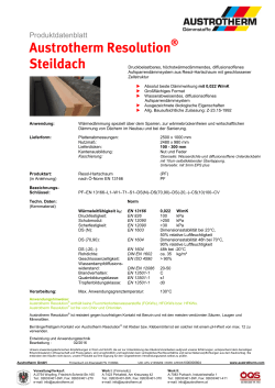 Austrotherm Resolution Steildach