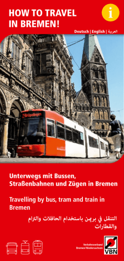 how to travel in bremen!