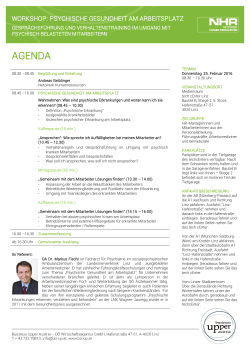 agenda - Business Upper Austria