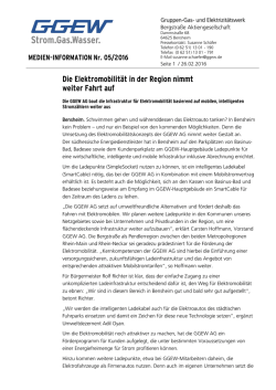 Die Elektromobilität in der Region nimmt weiter Fahrt auf