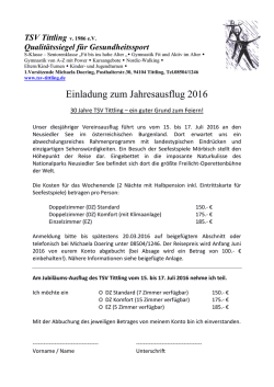 Infos hier - TSV Tittling
