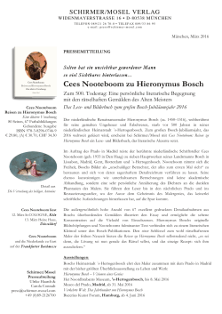 Cees Nooteboom zu Hieronymus Bosch