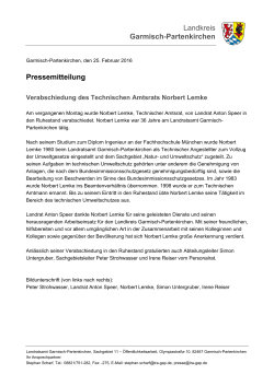 Landkreis Garmisch-Partenkirchen Pressemitteilung