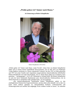 Nachrufes von Frederick A. Lubich