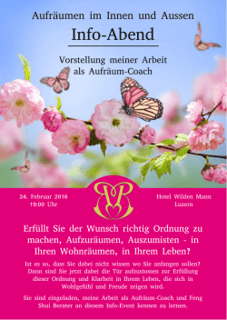 Info-Abend - Ren&eacute; Rebmann