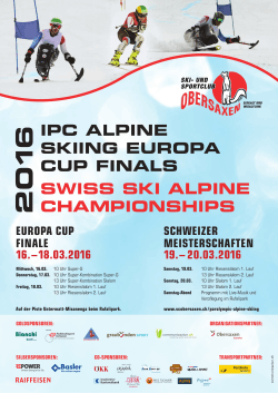ipc alpine skiing europa cup finals swiss ski alpine championships