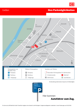 Ihre Parkm&ouml;glichkeiten Autofahrer zum Zug.