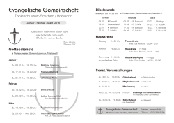Veranstaltungsplan - Evangelische Gemeinschaft Thaleischweiler