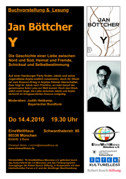 Jan B&ouml;ttcher - Interkulturelles Forum M&uuml;nchen