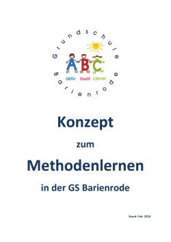 Konzept Methodenlernen - Grundschule Barienrode