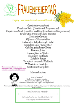 Happy Hour zum Abendessen mit Musik am Platz Happy Hour zum