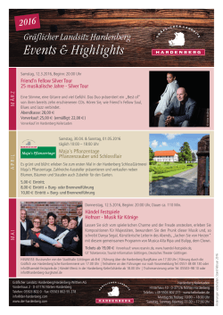 Events & Highlights - Gräflicher Landsitz Hardenberg