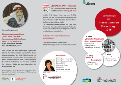 Internationalen Frauentag 2016