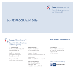 Jahresprogramm