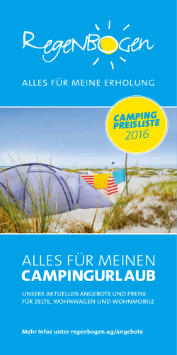 campingurlaub - Regenbogen AG