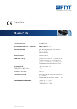CE-Datenblatt