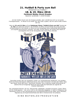 Pressemitteilung Hutball & Party zum Ball 2016 * Datei