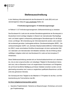 IT-Anforderungsmanagerinnen / IT