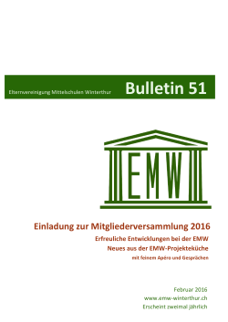 Zum Bulletin 51 - EMW Winterthur