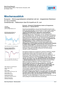 Wochenausblick