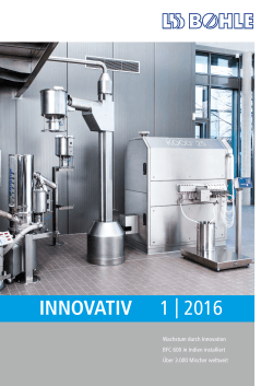 innovativ 1 | 2016 - LB BOHLE Maschinen + Verfahren GmbH