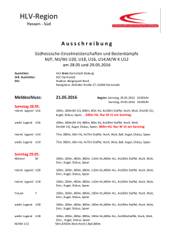 SHM Einzel - HLV Odenwald