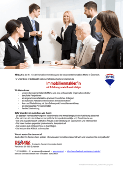 Immobilienmakler/in