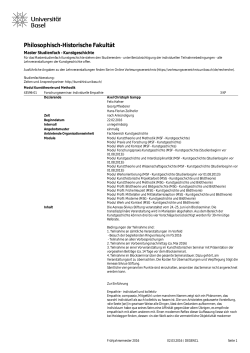 im FS 2016 - Vorlesungsverzeichnis Universit&auml;t Basel