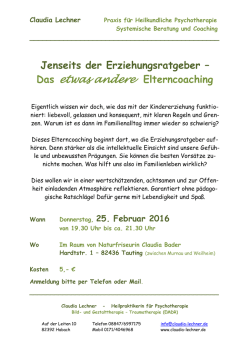 Jenseits der Erziehungsratgeber