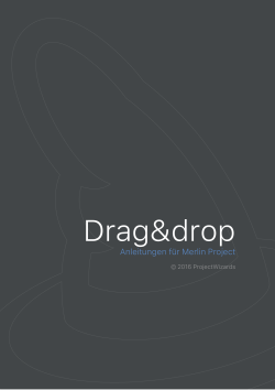 Drag&drop: Anleitungen für Merlin Project