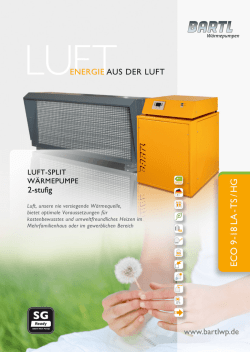 Brosch&uuml;re als PDF - BARTL W&auml;rmepumpen