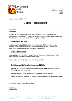 Aufgebot JMRS für Jahreskonzert MV Sissach 2010