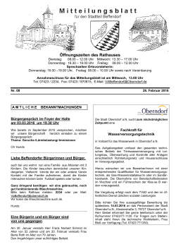 Aktuelles Mitteilungsblatt