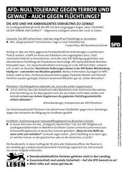 AFD: Null toleranz gegen terror und gewalt