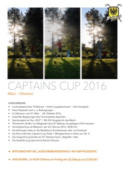captains cup 2016 - Golfclub Waltrop e.V.