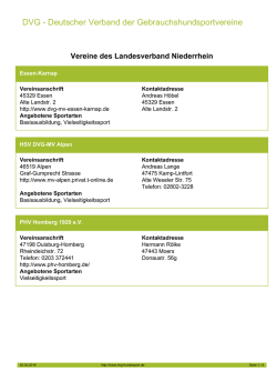 DVG - Deutscher Verband der Gebrauchshundsportvereine